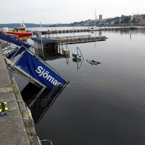 Bärgning av sjunken sjömack