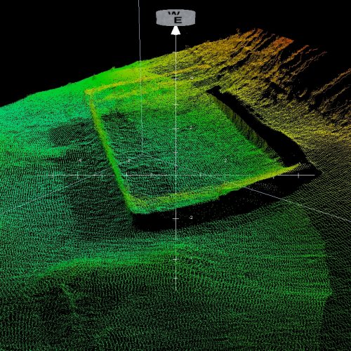 Punktmoln fyrkantspråm